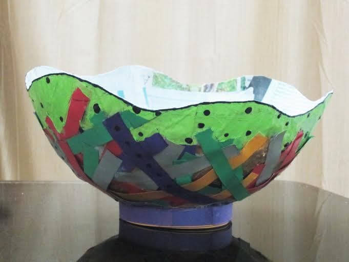 Handmade Papier-mâché Bowl