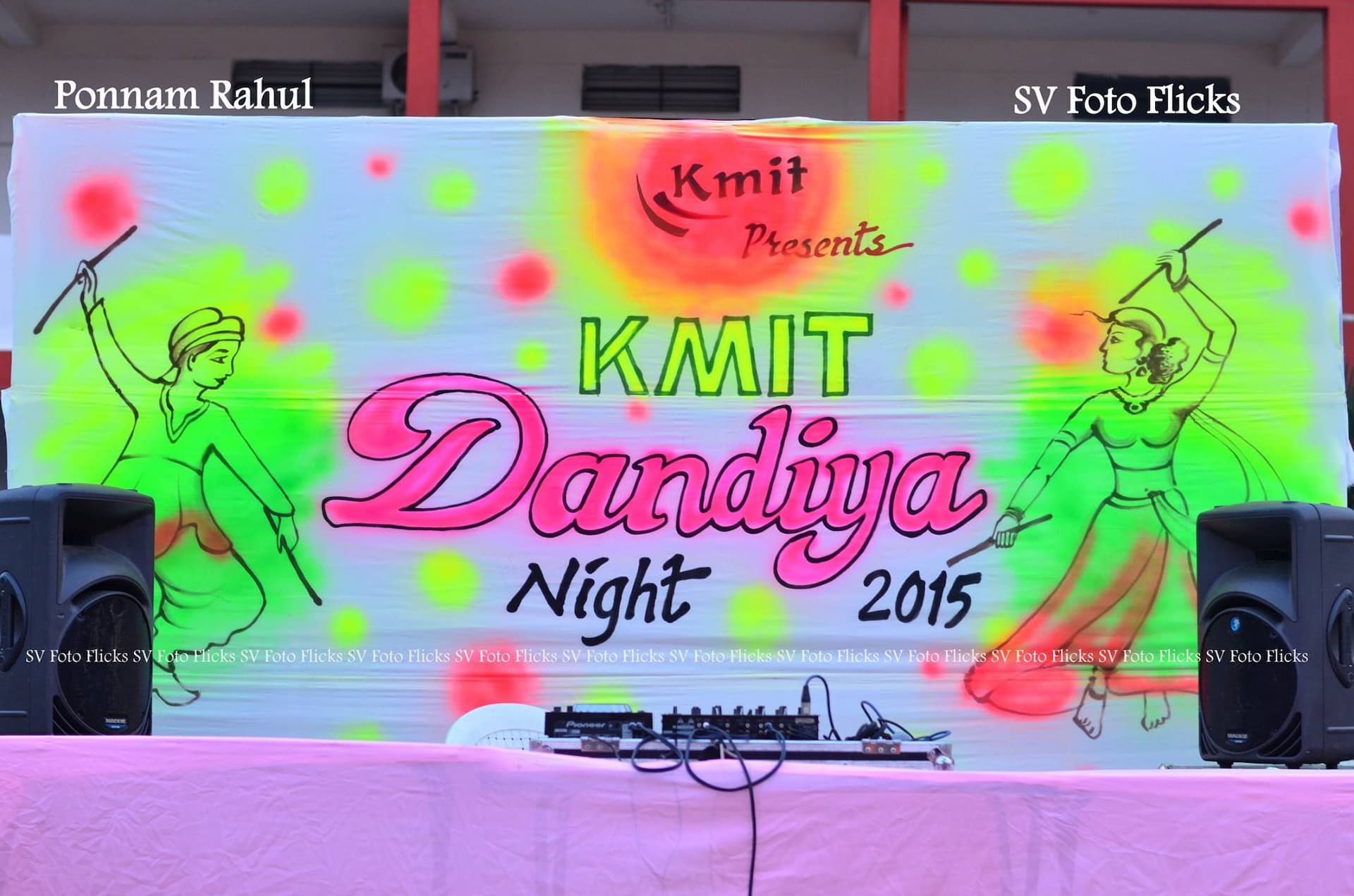 The Dandiya Gods visit KMIT